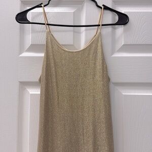 jump gold maxi dress by Wendye chaitin